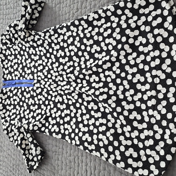 Deletta Black and White Polka Dot Women's Top Or Tunic - Picture 9 of 14